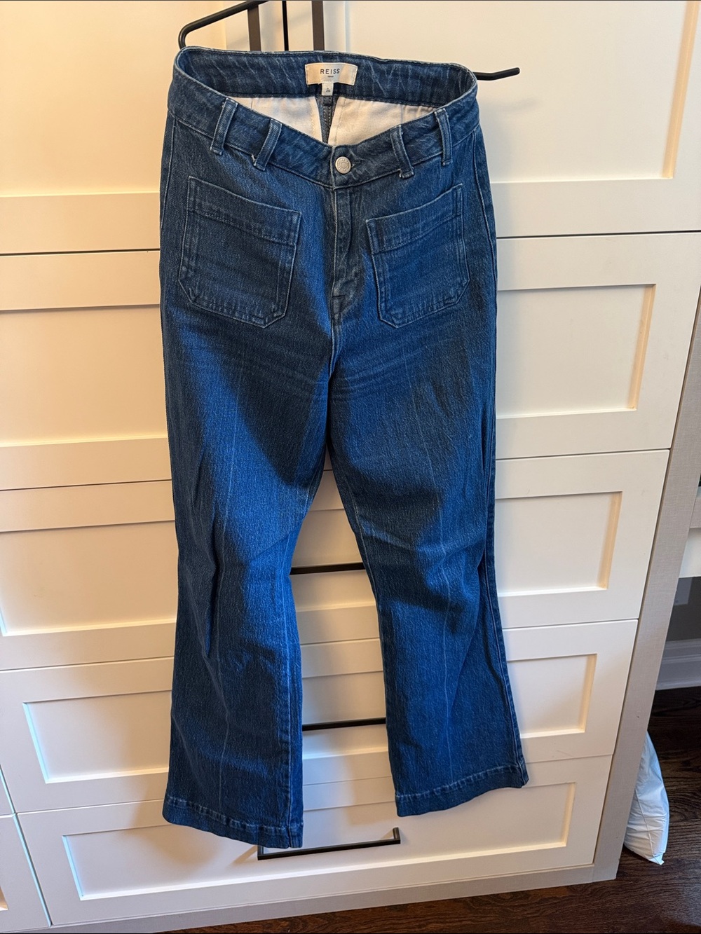 Reiss Dark Blue Flare Jeans - Size 28